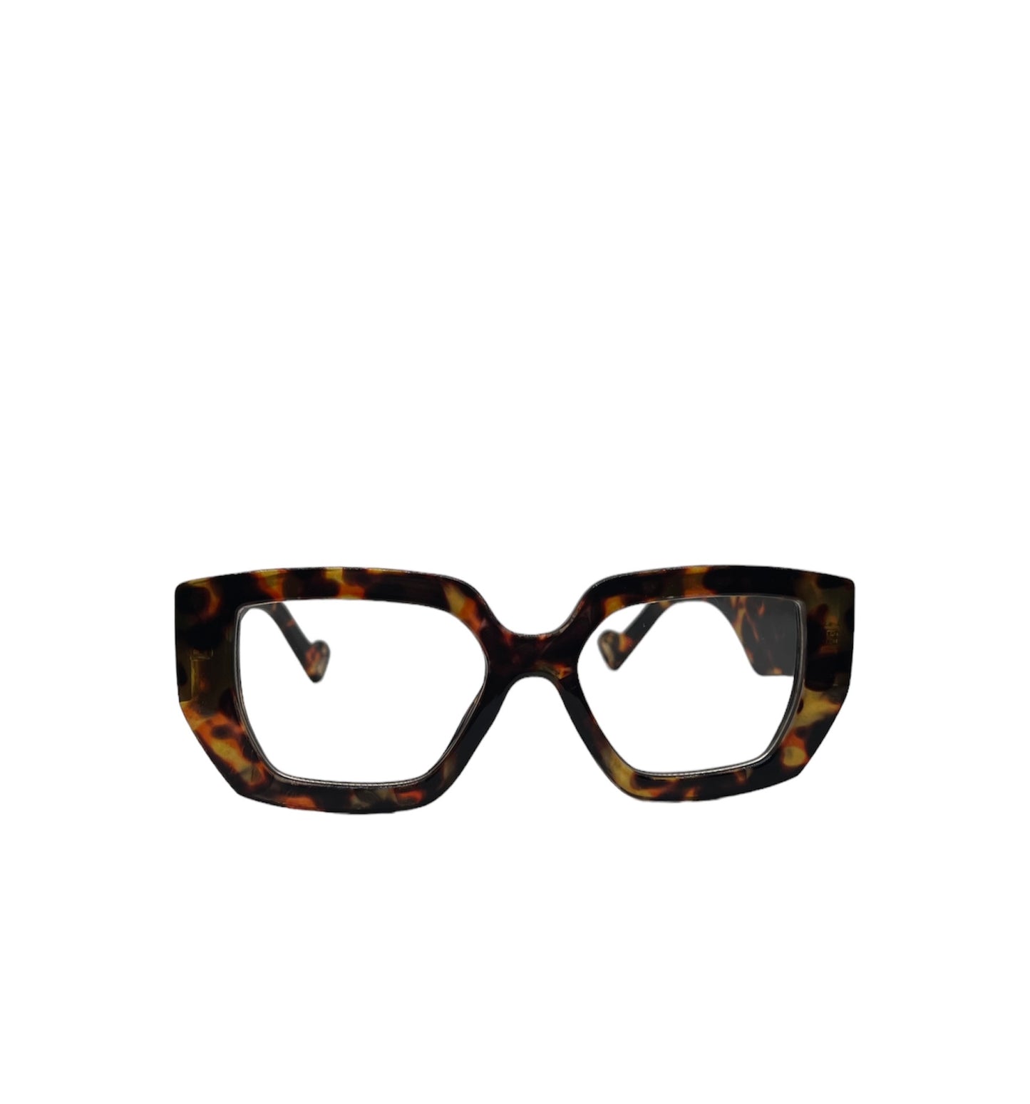 TORTOISE CLEAR LENSE